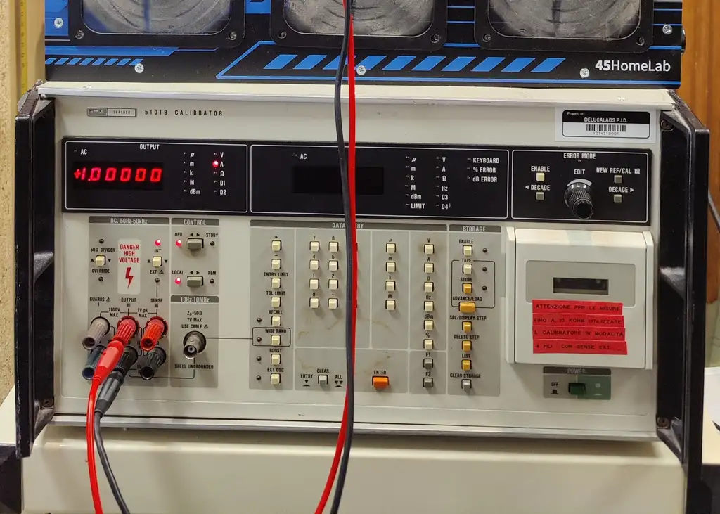 Calibrazione di multimetri e frequenzimetri